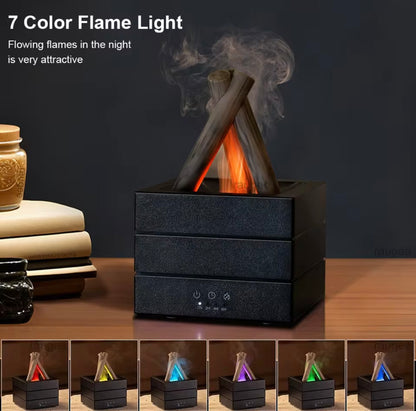 mini humidifying fireplace